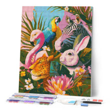 Laden Sie das Bild in den Galerie-Viewer, Diamond Painting - Dschungelfreunde