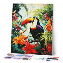Laden Sie das Bild in den Galerie-Viewer, Diamond Painting - Tukan im Dschungel