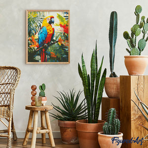 Diamond Painting - Tropischer Ara