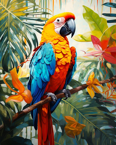 Diamond Painting - Tropischer Ara