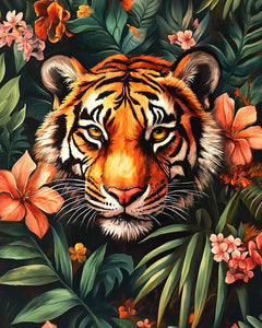 Diamond Painting - Tropischer Tiger