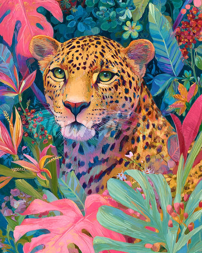 Diamond Painting - Tropischer Leopard