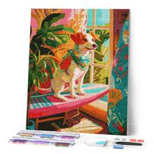 Laden Sie das Bild in den Galerie-Viewer, Diamond Painting - Surfbegeisterter Hund