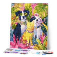 Laden Sie das Bild in den Galerie-Viewer, Diamond Painting - Trio tropischer Haustiere