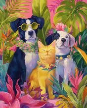 Laden Sie das Bild in den Galerie-Viewer, Diamond Painting - Trio tropischer Haustiere