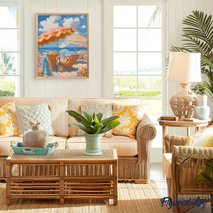 Diamond Painting - Pastellstrand