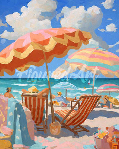 Diamond Painting - Pastellstrand
