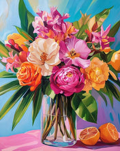 Laden Sie das Bild in den Galerie-Viewer, Diamond Painting - Strahlender Blumenstrauß