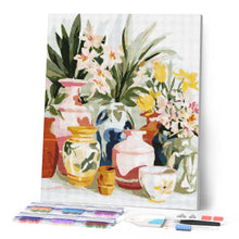 Laden Sie das Bild in den Galerie-Viewer, Diamond Painting - Töpferei und Blumen