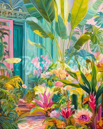 Diamond Painting - Tropische Tür