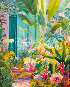 Diamond Painting - Tropische Tür