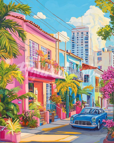 Diamond Painting - Bunte Straße