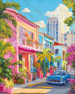 Diamond Painting - Bunte Straße