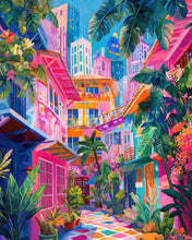 Laden Sie das Bild in den Galerie-Viewer, Diamond Painting - Bunte Nachbarschaft