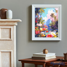 Laden Sie das Bild in den Galerie-Viewer, Diamond Painting - Tropischer See