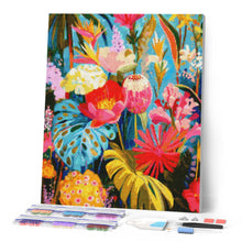 Laden Sie das Bild in den Galerie-Viewer, Diamond Painting - Lebendiger tropischer Garten