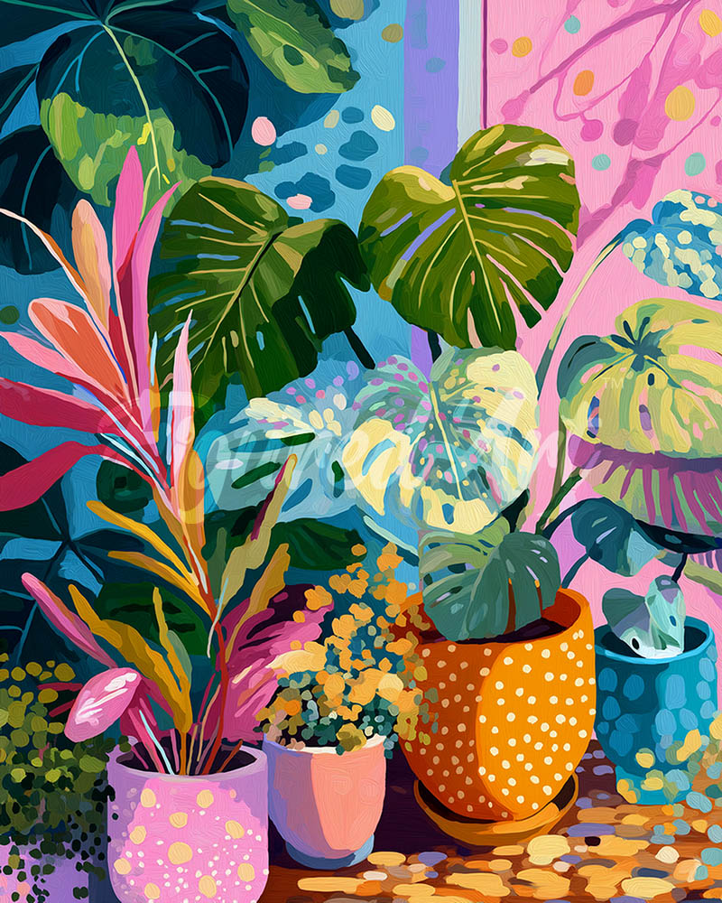Diamond Painting - Zimmerpflanzenecke