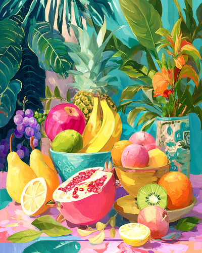Diamond Painting - Tropischer Obsttisch