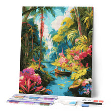 Laden Sie das Bild in den Galerie-Viewer, Diamond Painting - Tropische Bootsfahrt