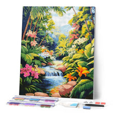 Laden Sie das Bild in den Galerie-Viewer, Diamond Painting - Tropischer Wasserfall