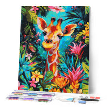 Laden Sie das Bild in den Galerie-Viewer, Diamond Painting - Tropische Giraffe