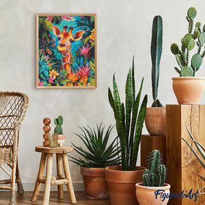 Diamond Painting - Tropische Giraffe
