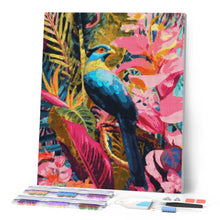 Laden Sie das Bild in den Galerie-Viewer, Diamond Painting - Tropischer blauer Vogel