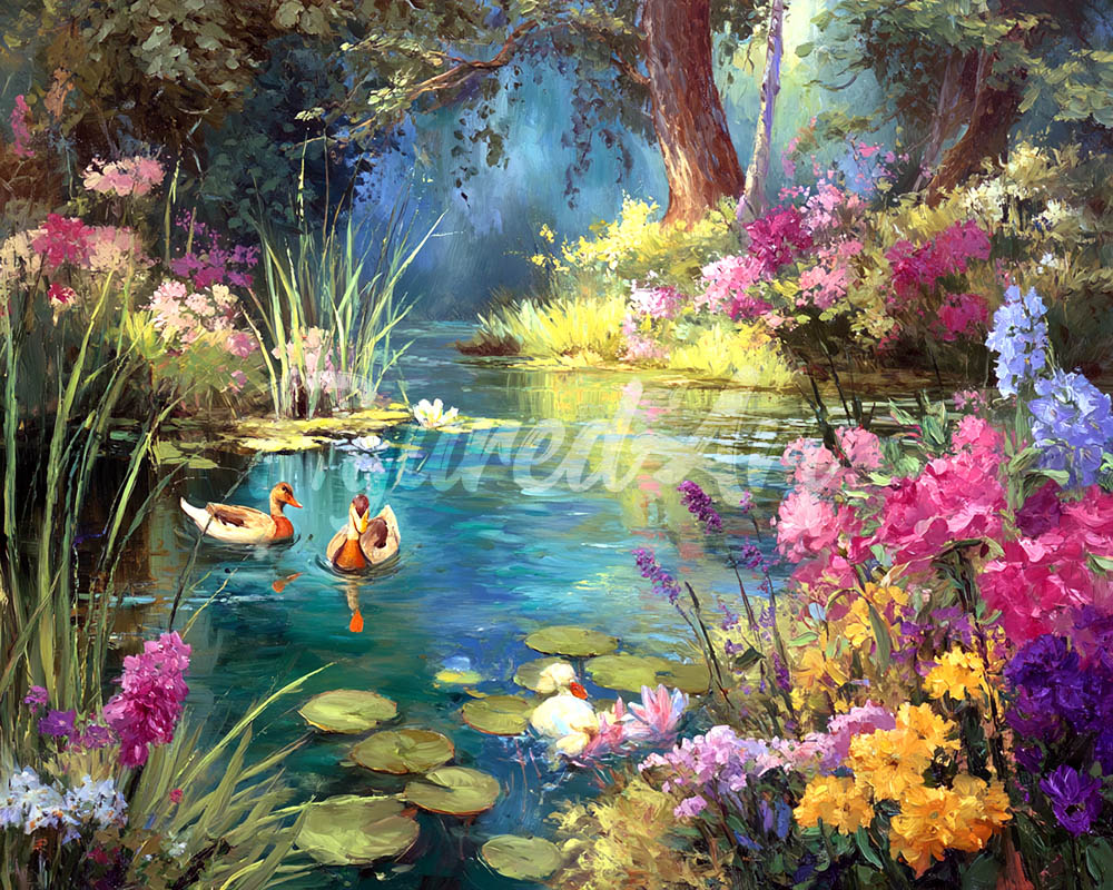 Diamond Painting - Blumensee