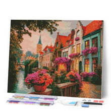 Laden Sie das Bild in den Galerie-Viewer, Diamond Painting - Häuser am Kanal