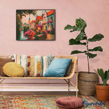Laden Sie das Bild in den Galerie-Viewer, Diamond Painting - Häuser am Kanal