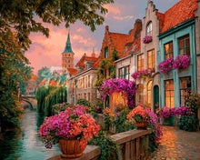 Laden Sie das Bild in den Galerie-Viewer, Diamond Painting - Häuser am Kanal