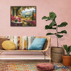 Diamond Painting - Wein am Gartenrand