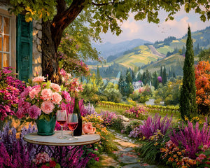 Diamond Painting - Wein am Gartenrand