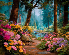 Laden Sie das Bild in den Galerie-Viewer, Diamond Painting - Wildblumenbach