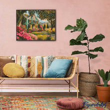 Laden Sie das Bild in den Galerie-Viewer, Diamond Painting - Blühende Gartenveranda
