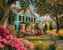 Laden Sie das Bild in den Galerie-Viewer, Diamond Painting - Blühende Gartenveranda