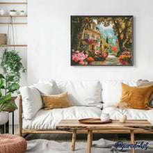 Laden Sie das Bild in den Galerie-Viewer, Diamond Painting - Blühende Villa am See