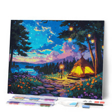 Laden Sie das Bild in den Galerie-Viewer, Diamond Painting - Sternenklare Campingnacht