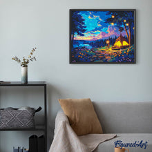 Laden Sie das Bild in den Galerie-Viewer, Diamond Painting - Sternenklare Campingnacht