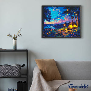 Diamond Painting - Sternenklare Campingnacht