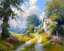 Laden Sie das Bild in den Galerie-Viewer, Diamond Painting - Blühender Landweg