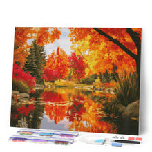 Laden Sie das Bild in den Galerie-Viewer, Diamond Painting - Goldene Herbstbäume