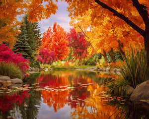 Diamond Painting - Goldene Herbstbäume