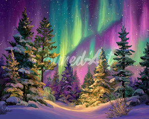 Diamond Painting - Aurora Polarwald