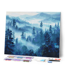 Laden Sie das Bild in den Galerie-Viewer, Diamond Painting - Nebel in den Kiefern