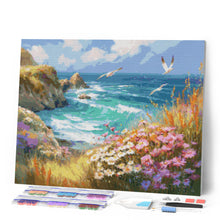 Laden Sie das Bild in den Galerie-Viewer, Diamond Painting - Blühende Ozeanaussicht
