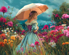 Laden Sie das Bild in den Galerie-Viewer, Diamond Painting - Dame der Wildblumen