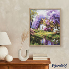 Laden Sie das Bild in den Galerie-Viewer, Diamond Painting - Jacaranda-Häuschen