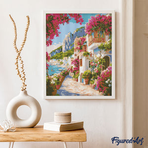 Diamond Painting - Blumenallee von Capri