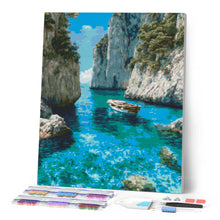 Laden Sie das Bild in den Galerie-Viewer, Diamond Painting - Friedliche Blaue Bucht